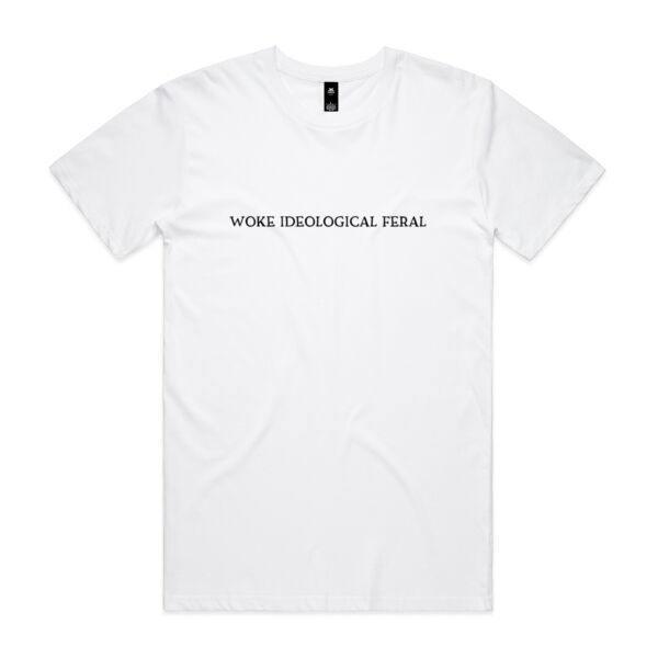woke ideological feral - black text Thumbnail